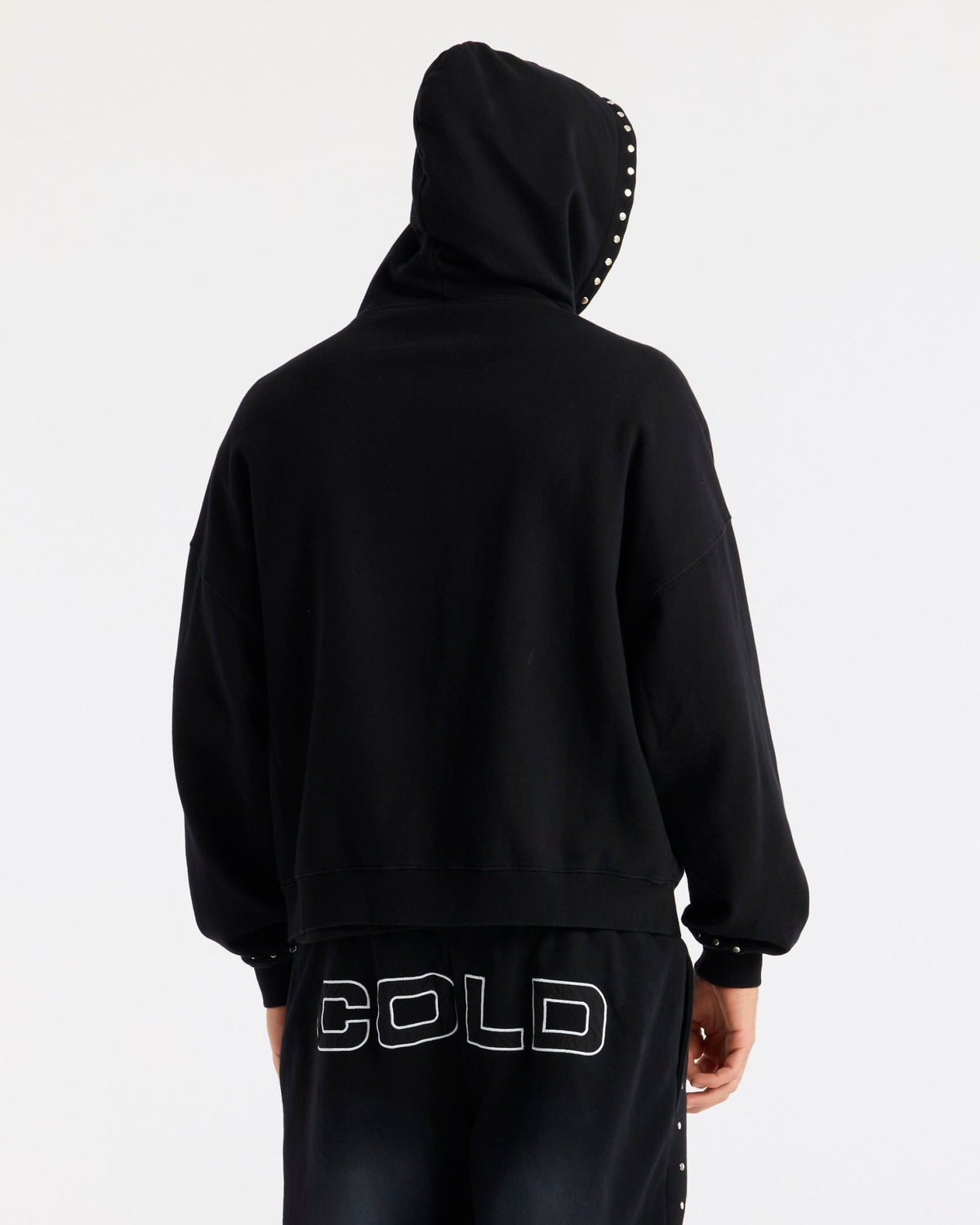 RAW ZIP HOODIE BLACK - Cold Culture