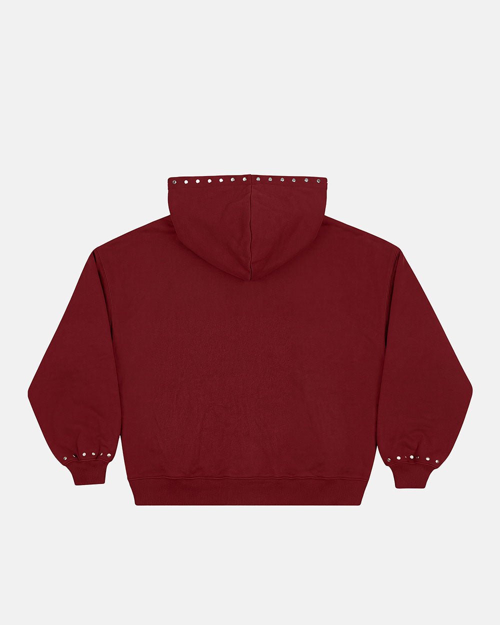 RAW ZIP HOODIE RED - Cold Culture