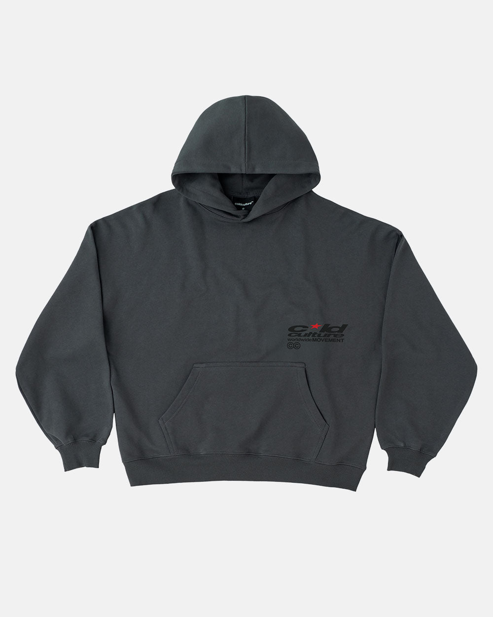 REBEL HOODIE GREY - COLD CULTURE