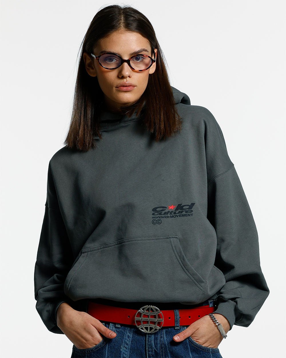 REBEL HOODIE GREY - COLD CULTURE