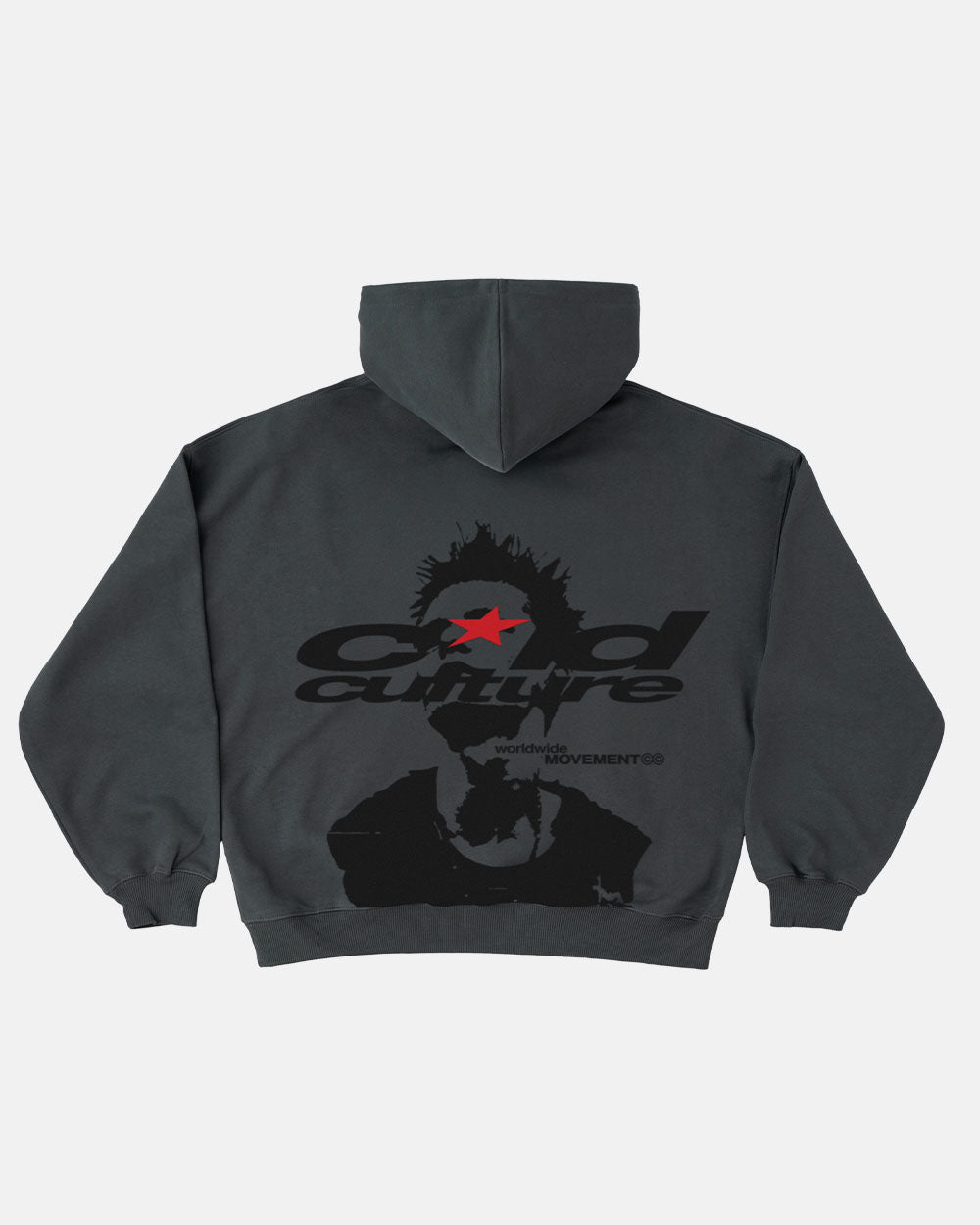 REBEL HOODIE GREY - COLD CULTURE