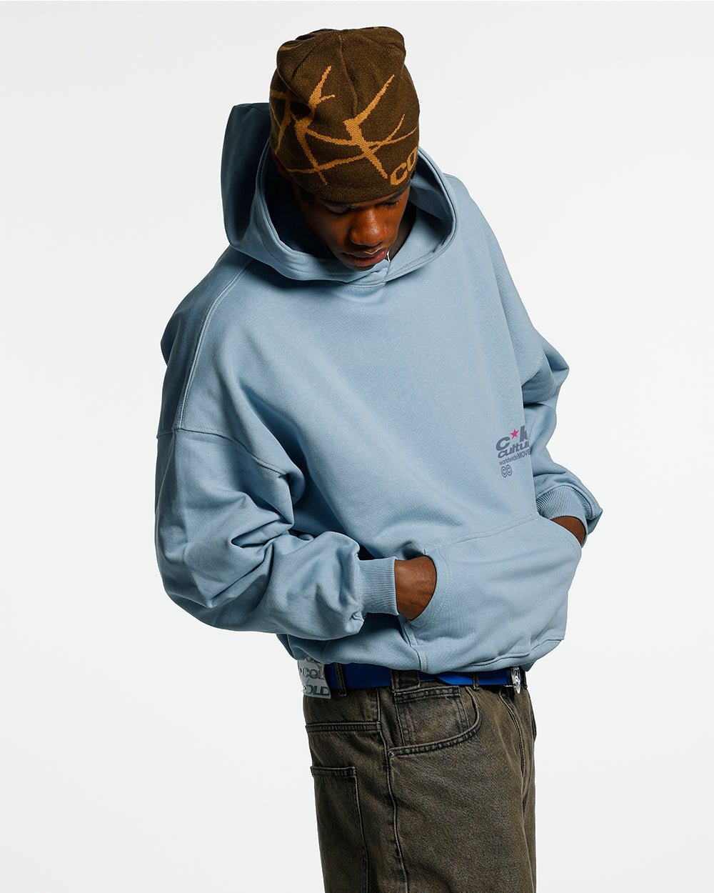 REBEL HOODIE SHADY BLUE - COLD CULTURE