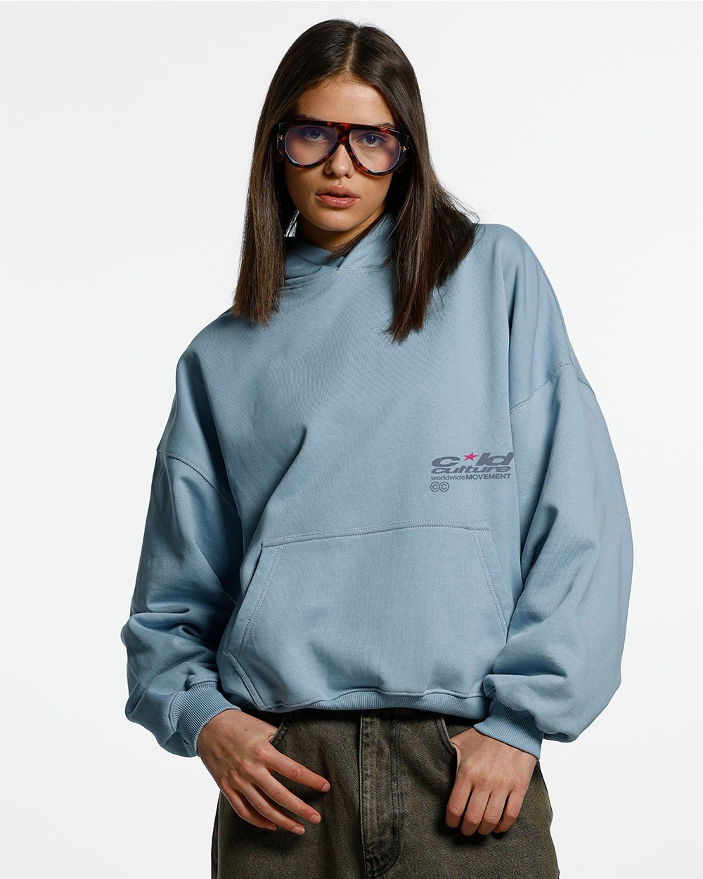 REBEL HOODIE SHADY BLUE - COLD CULTURE