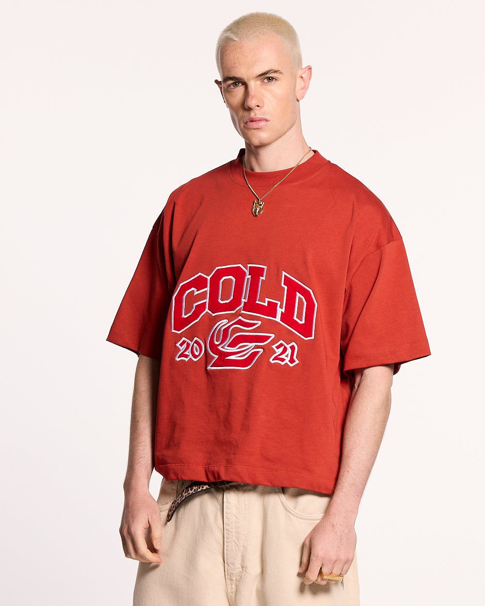 RELENTLESS TEE BURGUNDY - COLD CULTURE #man