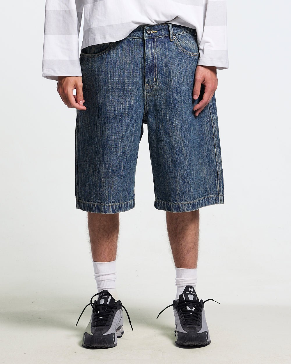 RELIC SHORTS DARK BLUE - Cold Culture