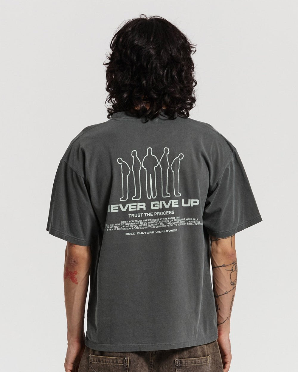 RESILIENCE TEE GREY - COLD CULTURE