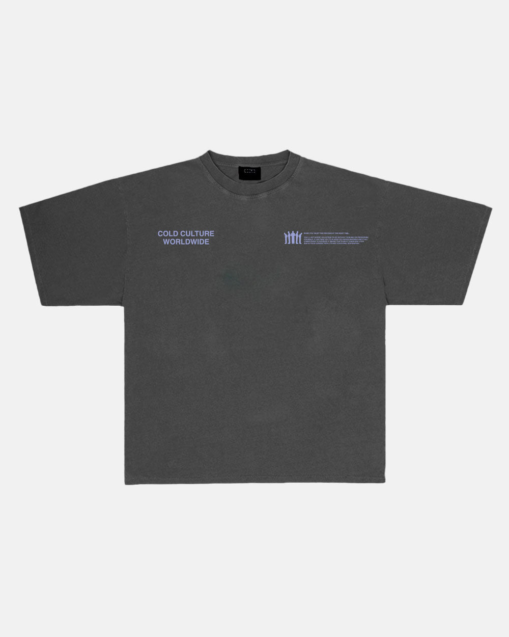 RESILIENCE TEE GREY - COLD CULTURE