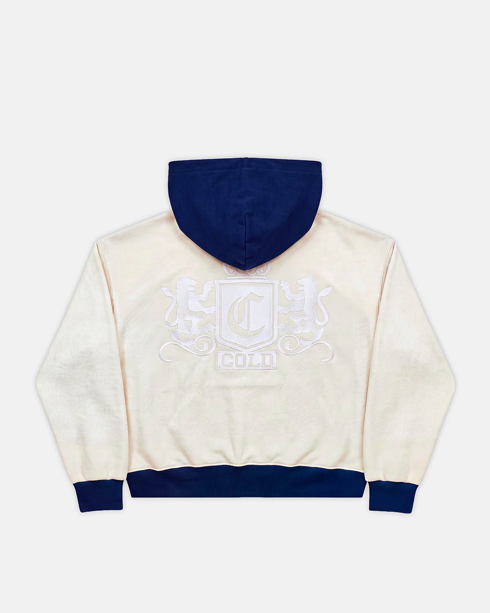 REVERSE FLEECE ZIP HOODIE HEATHER GREY - Cold Culture