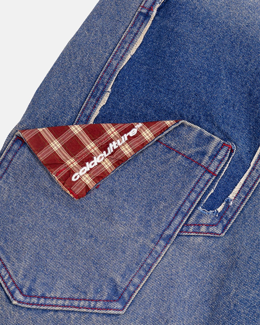 REVIVAL V2 SHORTS MEDIUM DENIM - Cold Culture