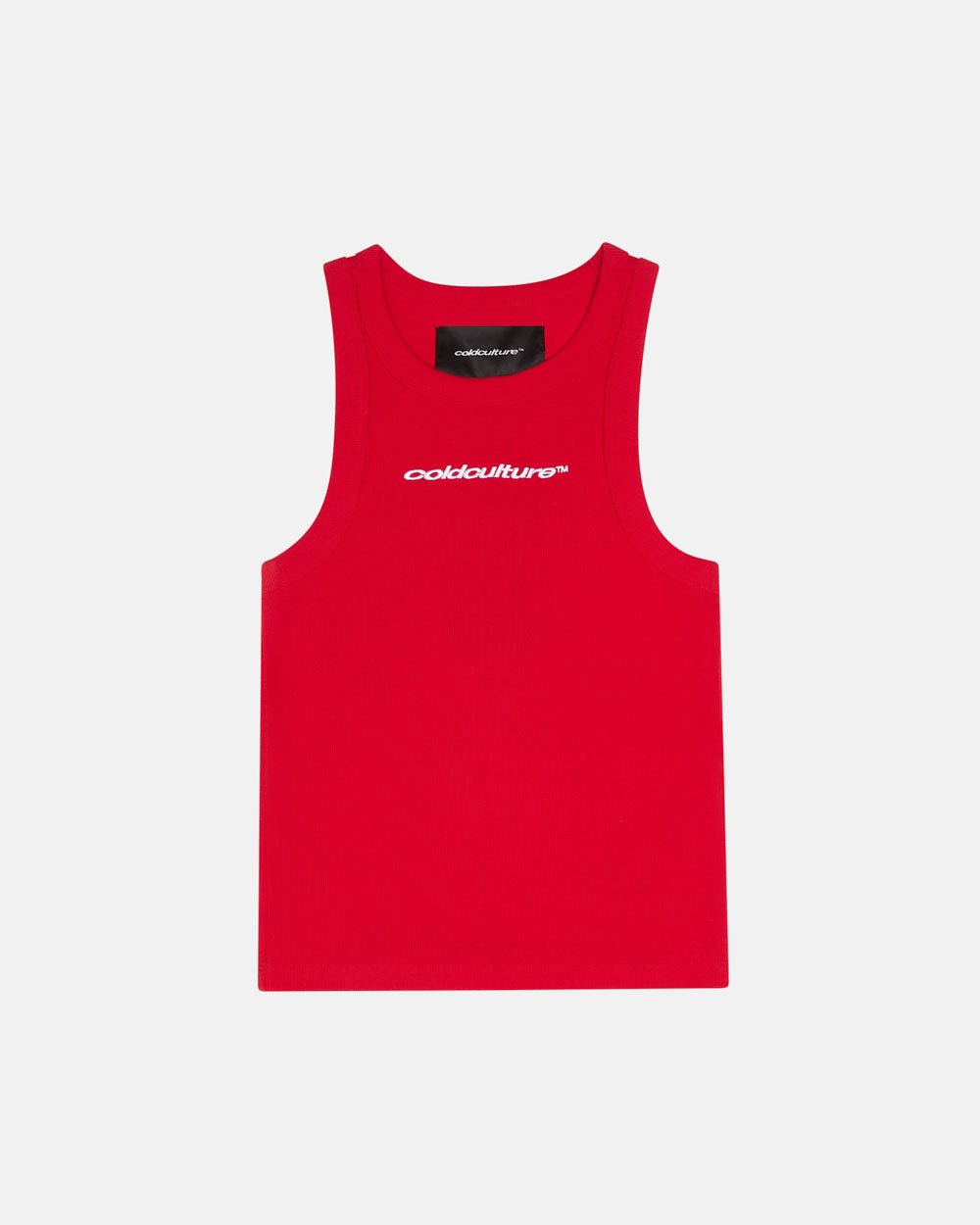 RIB TANK TOP RED - COLD CULTURE
