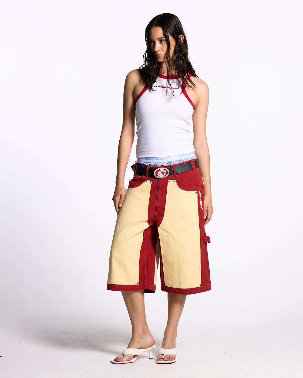 RIB TANK TOP WHITE - COLD CULTURE