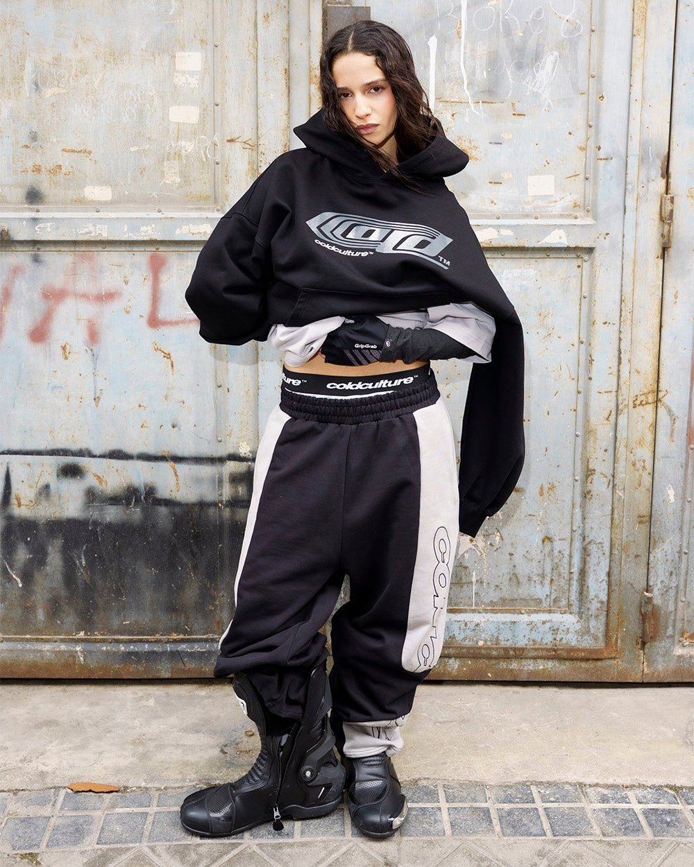 RIDER SWEATPANTS BLACK & GREY - Cold Culture
