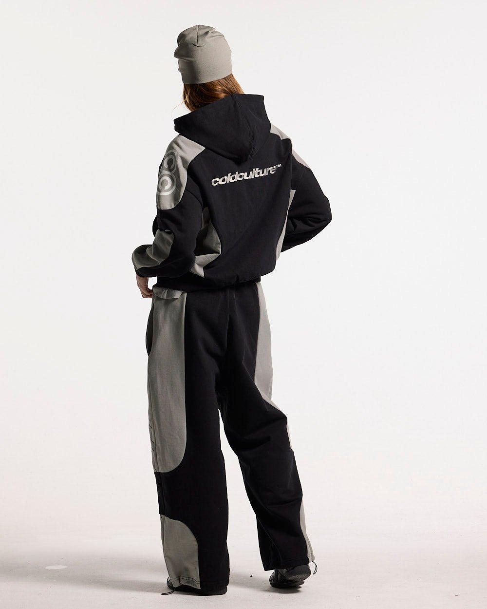 RIDER ZIP HOODIE BLACK & GREY - Cold Culture #woman