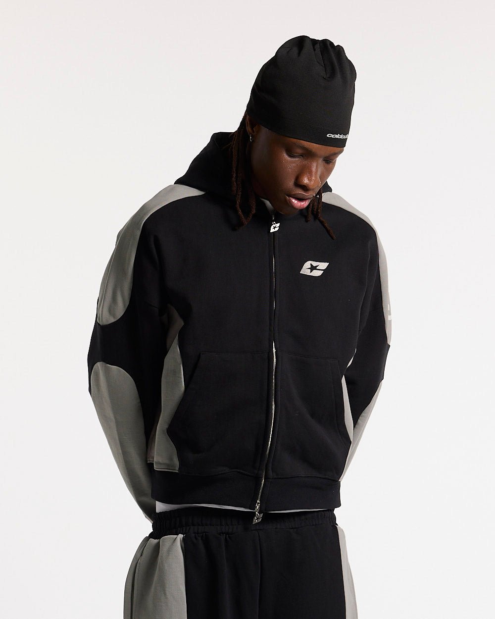 RIDER ZIP HOODIE BLACK & GREY - Cold Culture #man