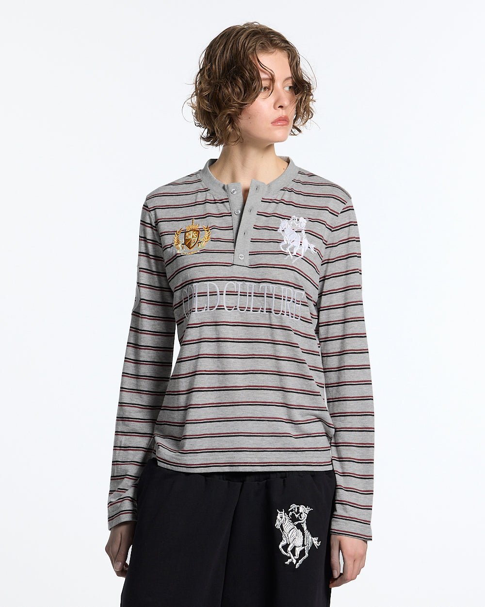 RIDING CLUB LONGSLEEVE GREY - Cold Culture #woman