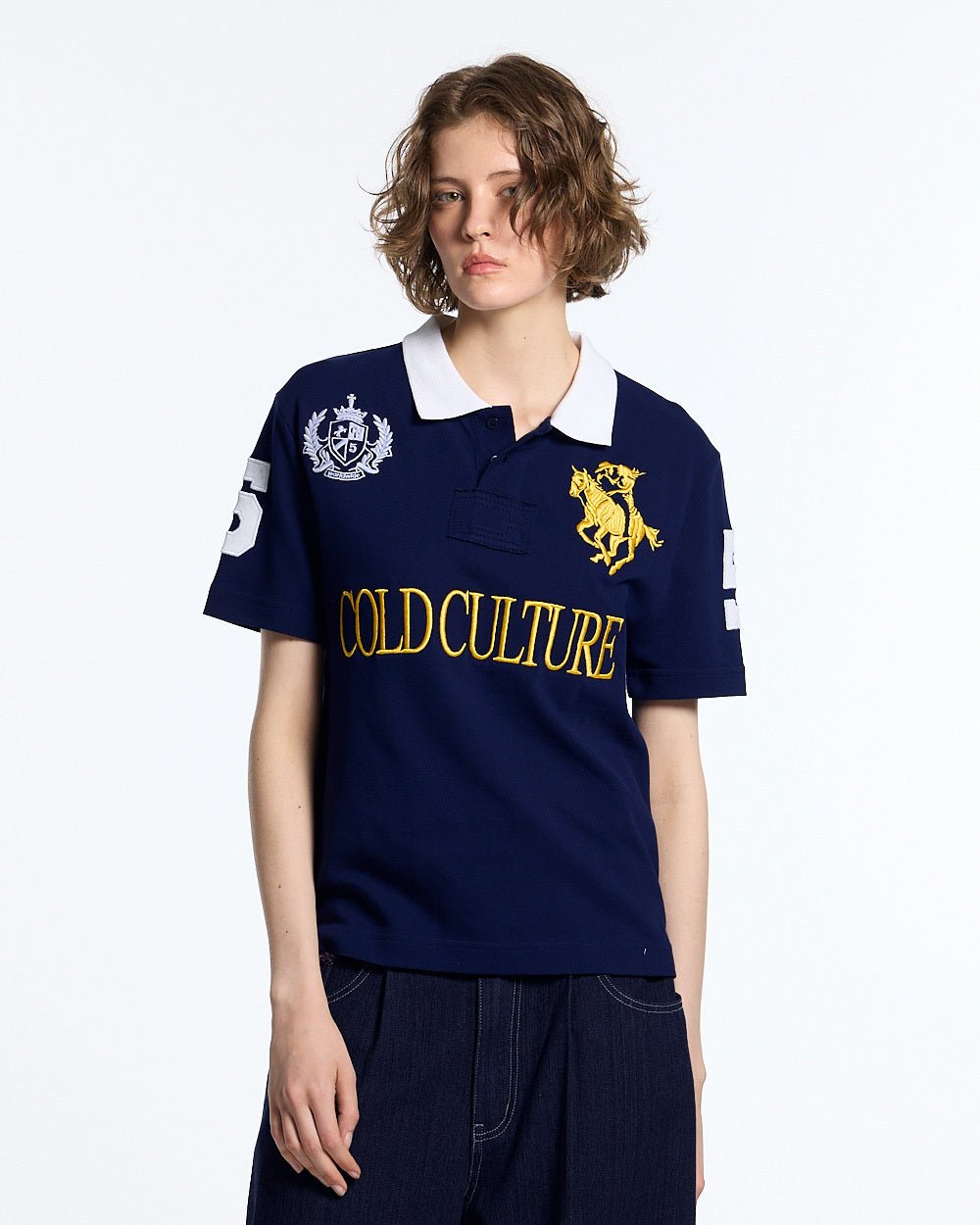 RIDING CLUB POLO NAVY - Cold Culture #woman