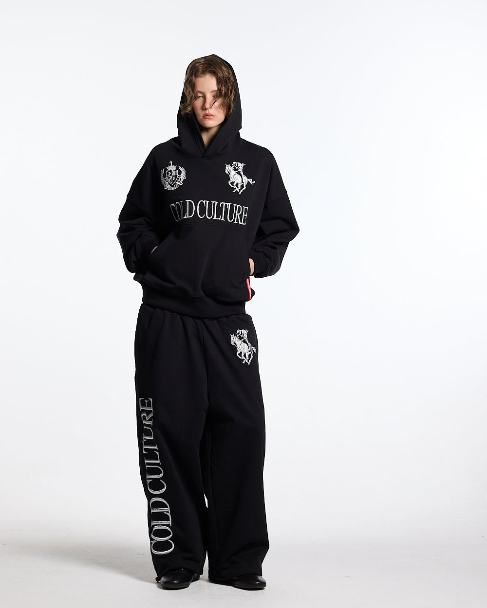 RIDING CLUB SWEATPANTS BLACK - Cold Culture