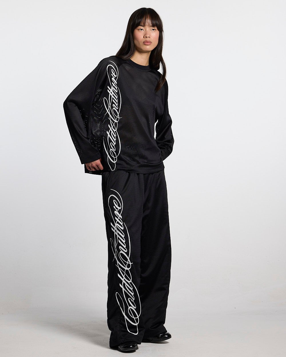 RIOT MESH SWEATPANTS BLACK - Cold Culture #woman