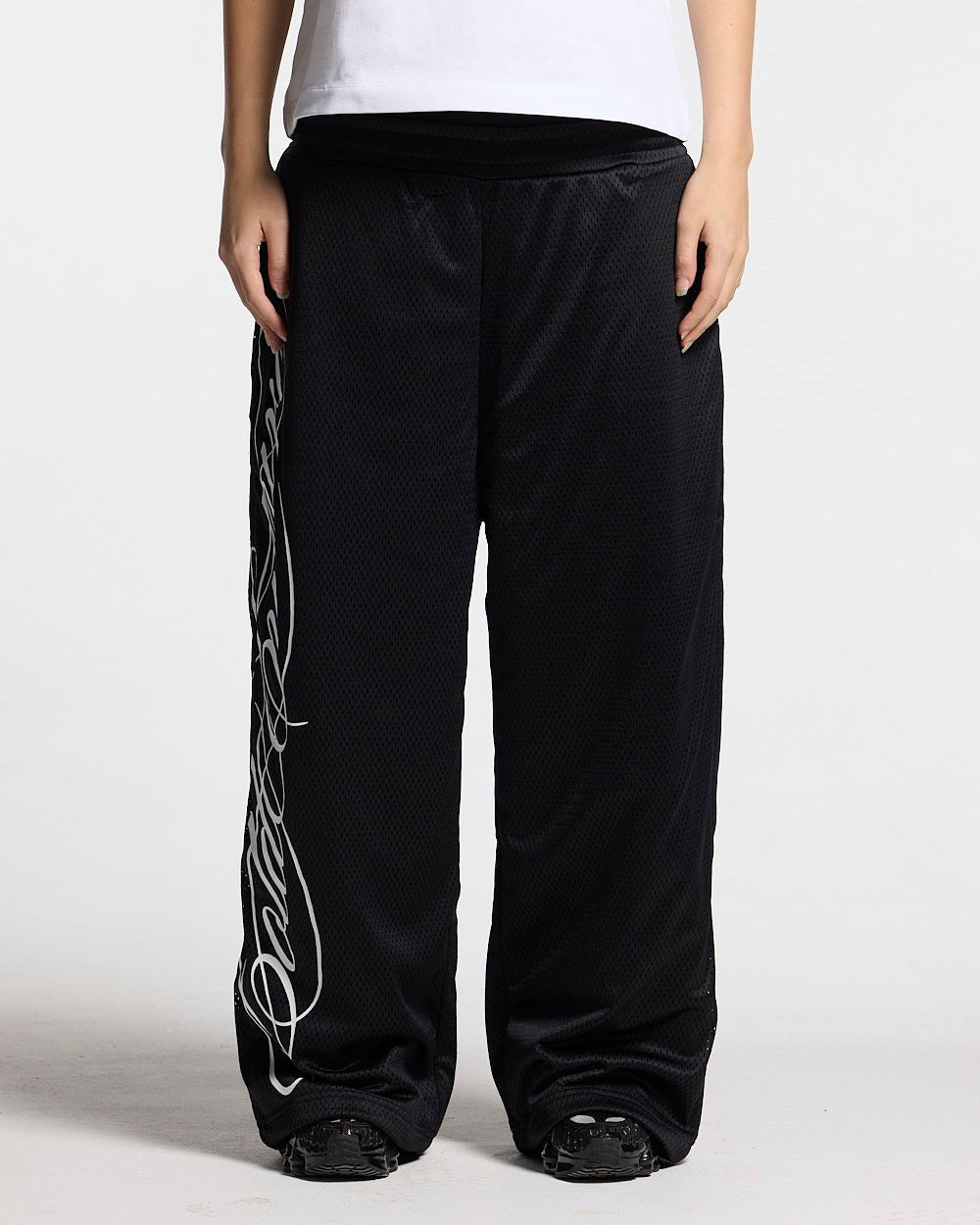 RIOT MESH SWEATPANTS BLACK - Cold Culture #woman
