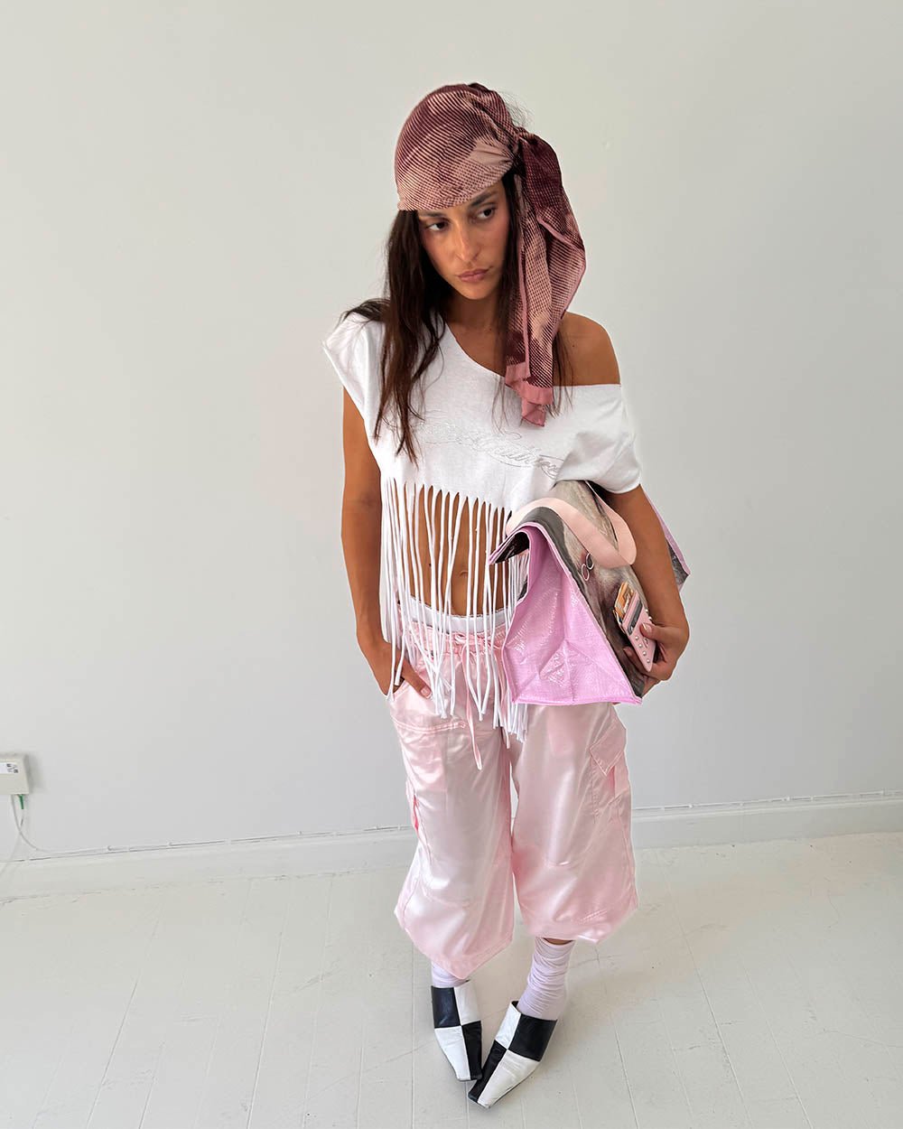 ROCKET CARGO PANTS LIGHT PINK - Cold Culture
