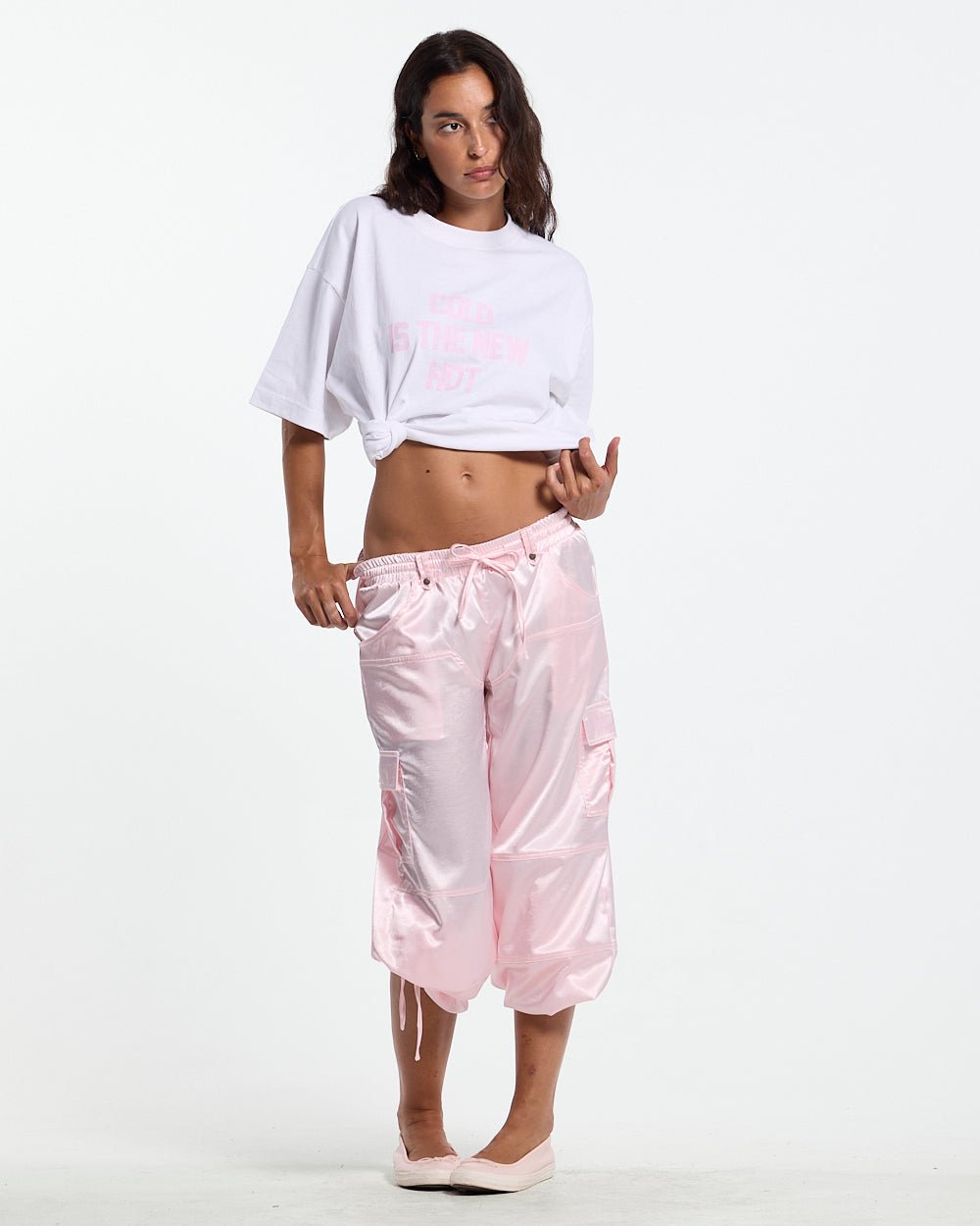 ROCKET CARGO PANTS LIGHT PINK - Cold Culture