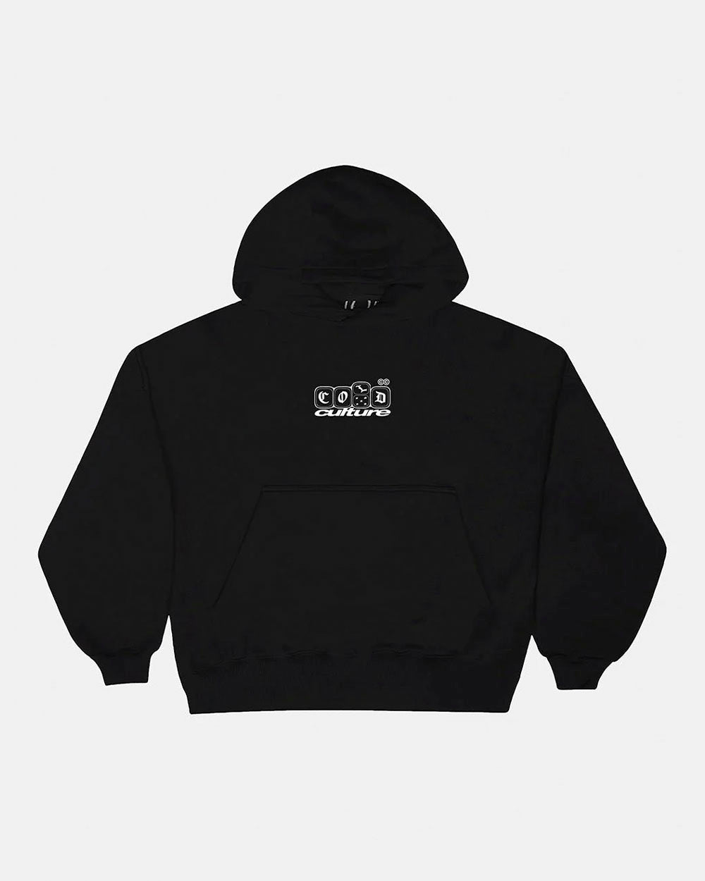 ROLL THE DICE HOODIE BLACK - Cold Culture #packshot