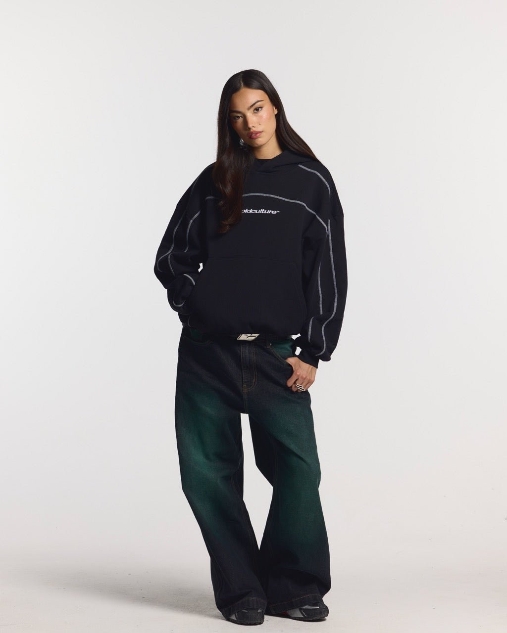 ROLLER HOODIE BLACK - COLD CULTURE #woman