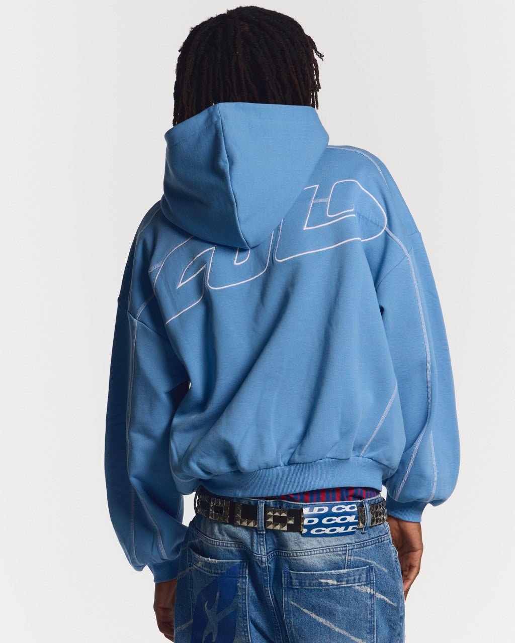 ROLLER HOODIE BLUE - COLD CULTURE
