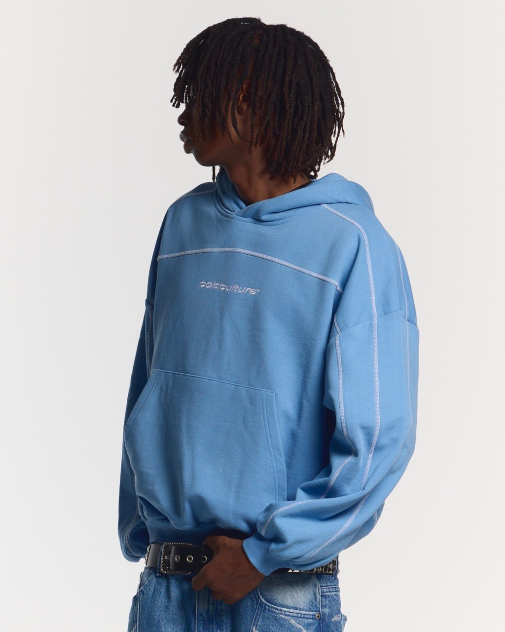 ROLLER HOODIE BLUE - COLD CULTURE