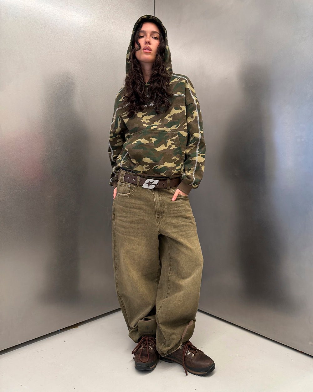 ROLLER HOODIE CAMO GREEN - Cold Culture