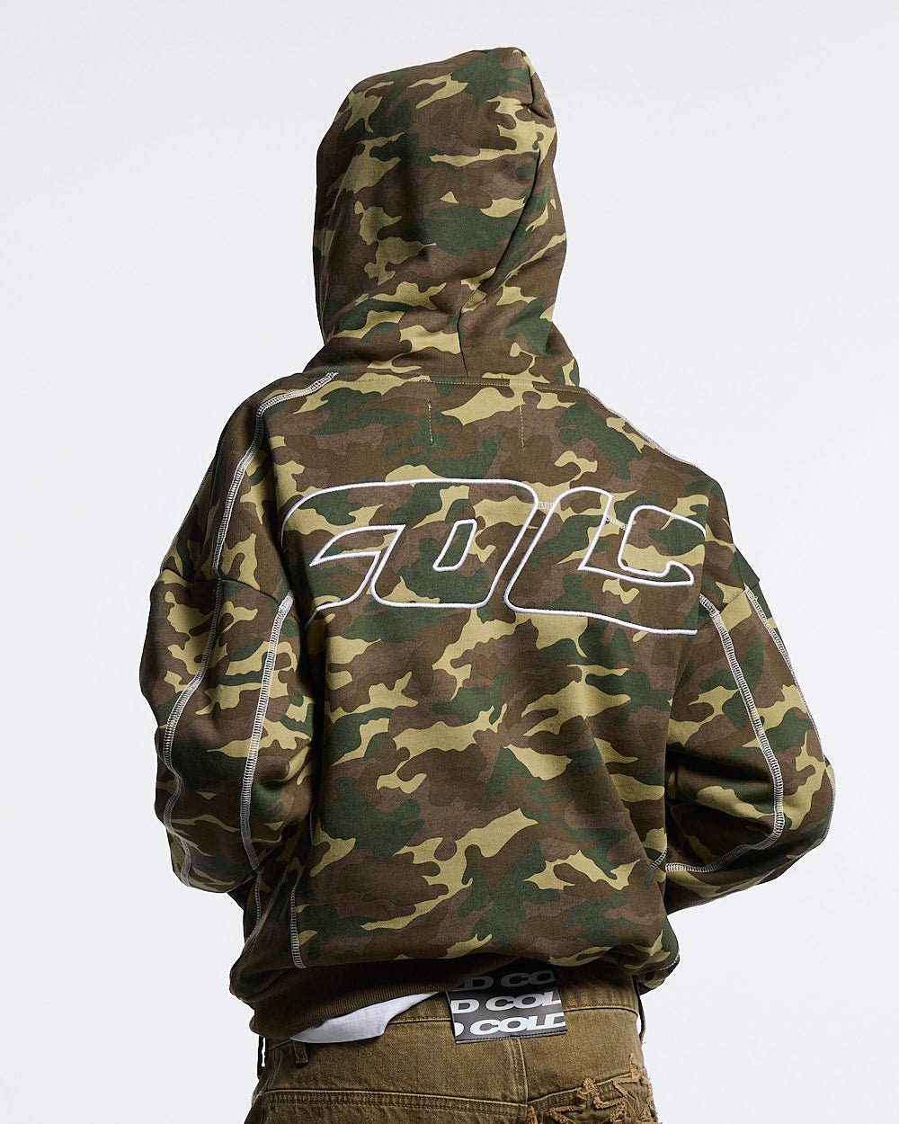 ROLLER HOODIE CAMO GREEN - Cold Culture #woman