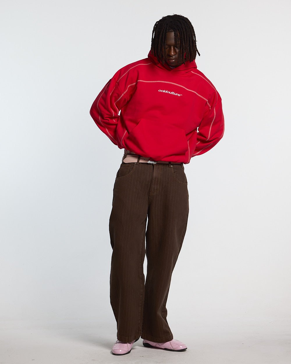 ROLLER HOODIE RED - Cold Culture