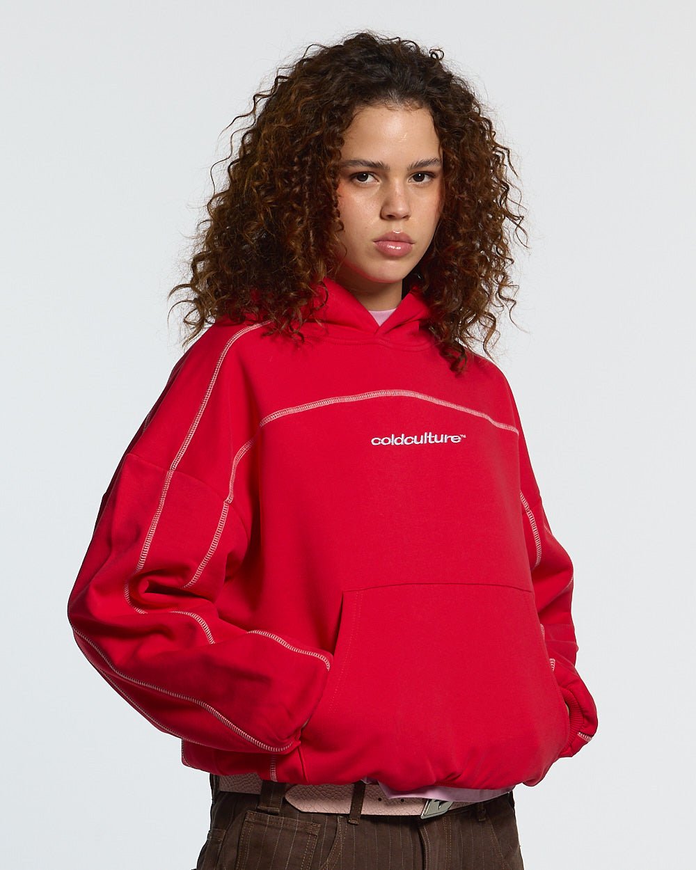 ROLLER HOODIE RED - Cold Culture