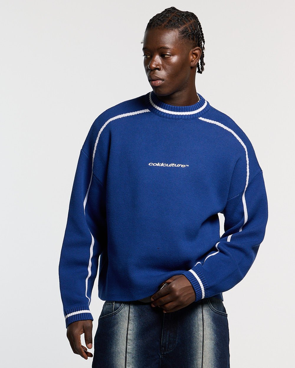 ROLLER KNIT BLUE - Cold Culture