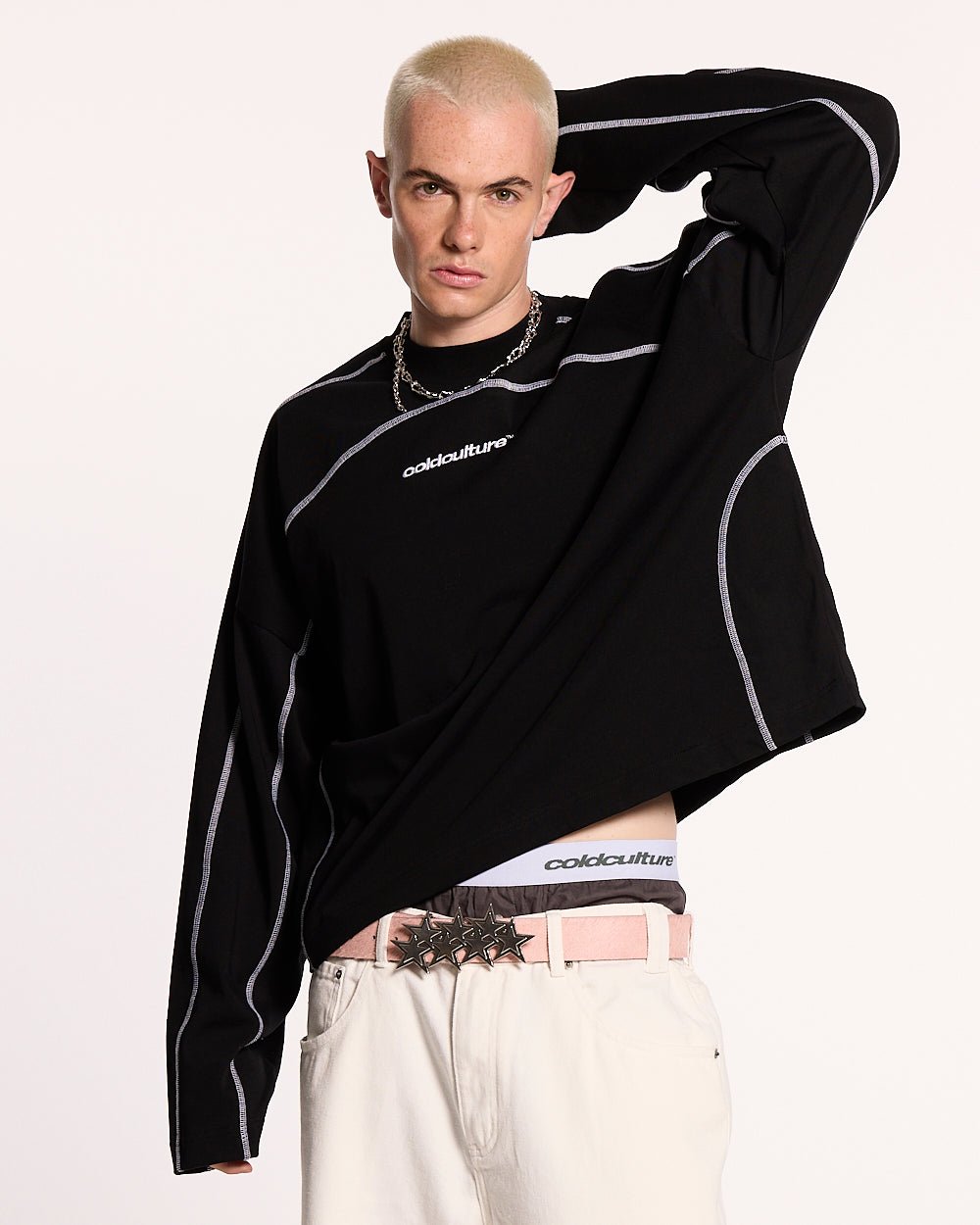 ROLLER LONGSLEEVE TEE BLACK - COLD CULTURE