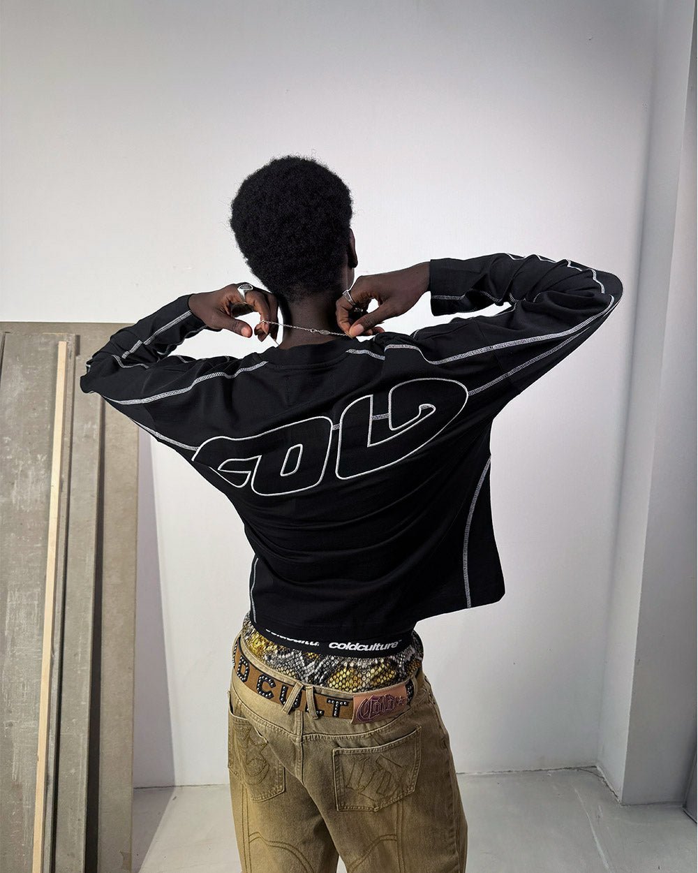 ROLLER LONGSLEEVE TEE BLACK - Cold Culture