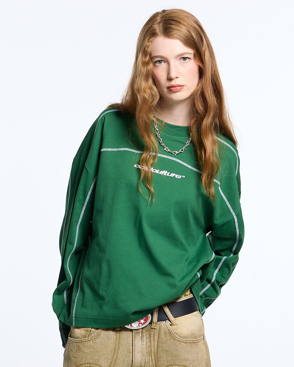 ROLLER LONGSLEEVE TEE GREEN - COLD CULTURE