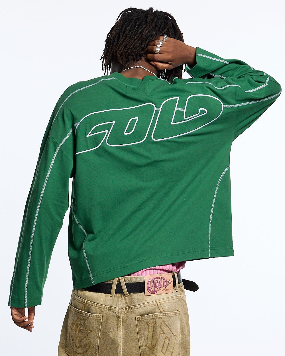 ROLLER LONGSLEEVE TEE GREEN - COLD CULTURE