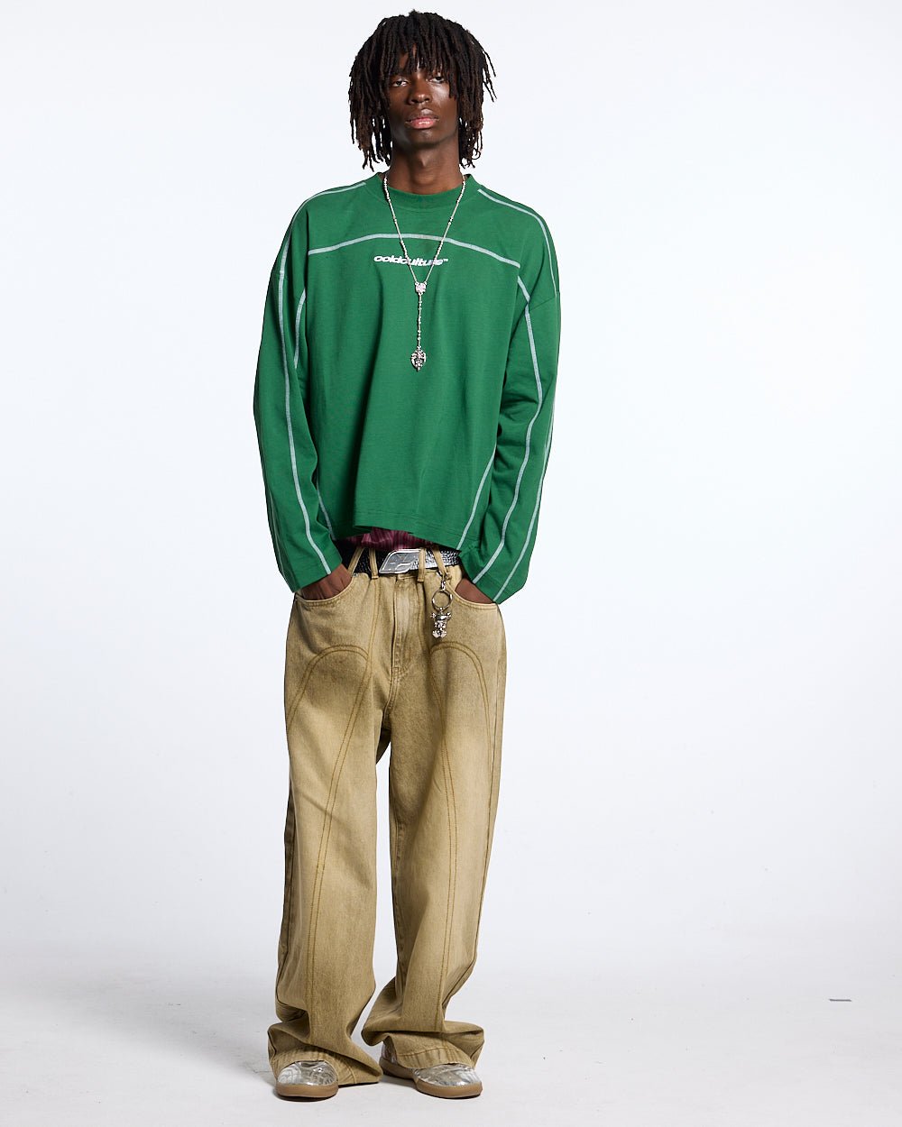 ROLLER LONGSLEEVE TEE GREEN - COLD CULTURE