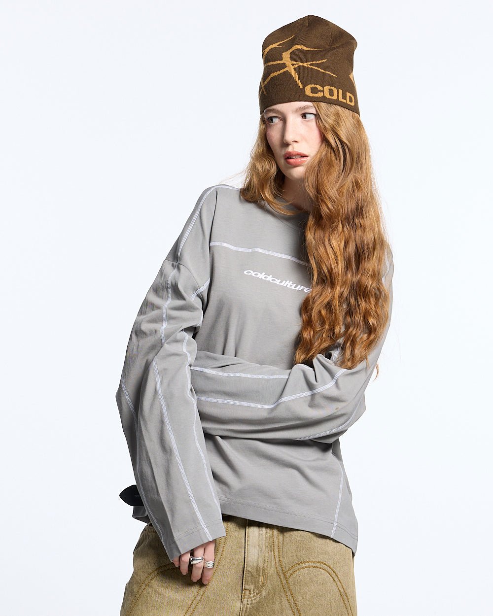 ROLLER LONGSLEEVE TEE GREY - COLD CULTURE