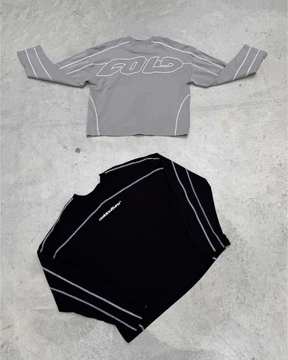 ROLLER LONGSLEEVE TEE GREY - Cold Culture