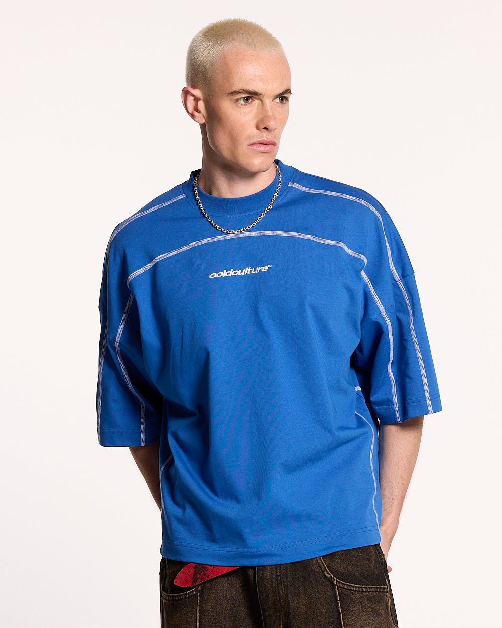 ROLLER TEE BLUE - COLD CULTURE