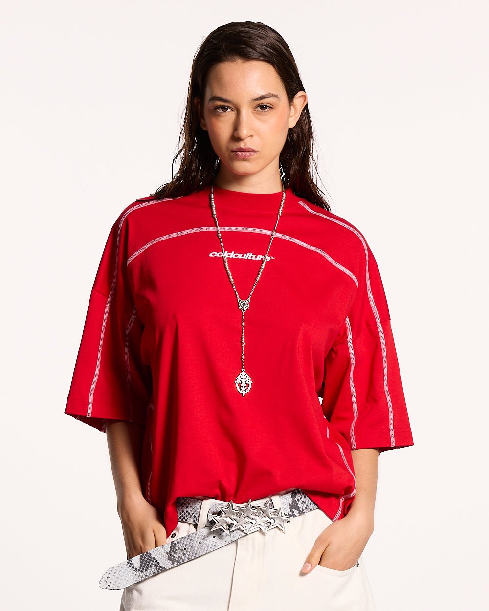 ROLLER TEE RED - COLD CULTURE