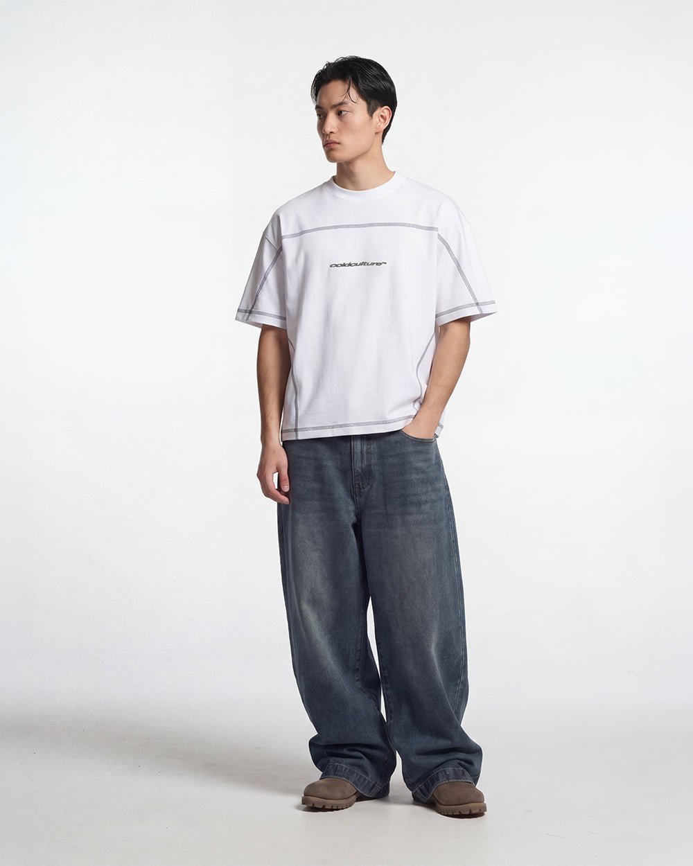 ROLLER TEE WHITE - Cold Culture #man