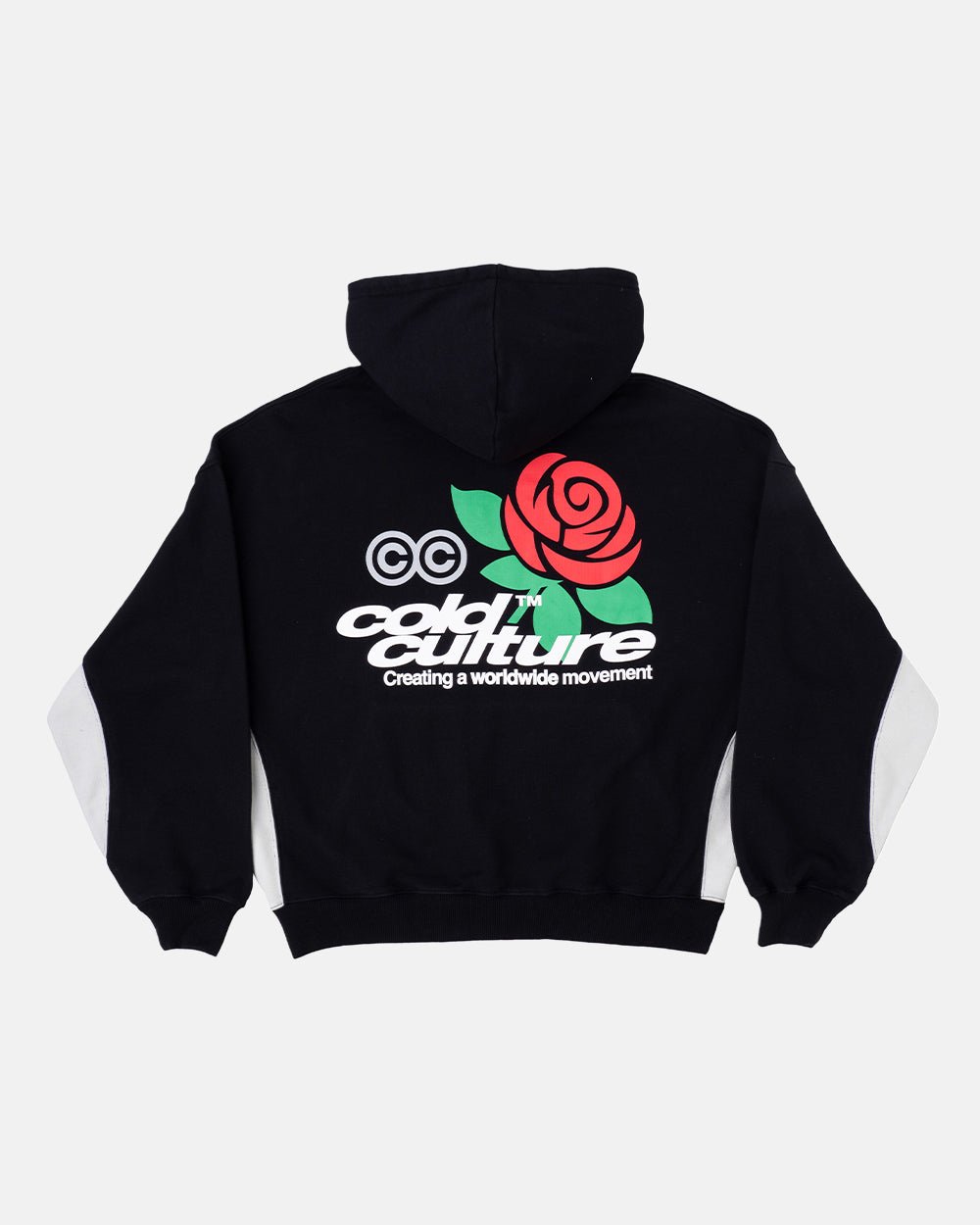 ROSE HOODIE BLACK - COLD CULTURE