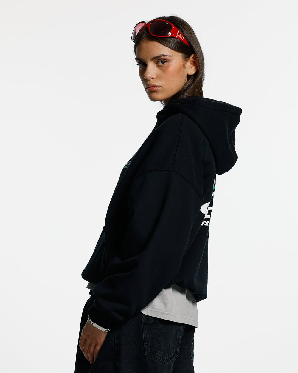 ROSE HOODIE BLACK - COLD CULTURE