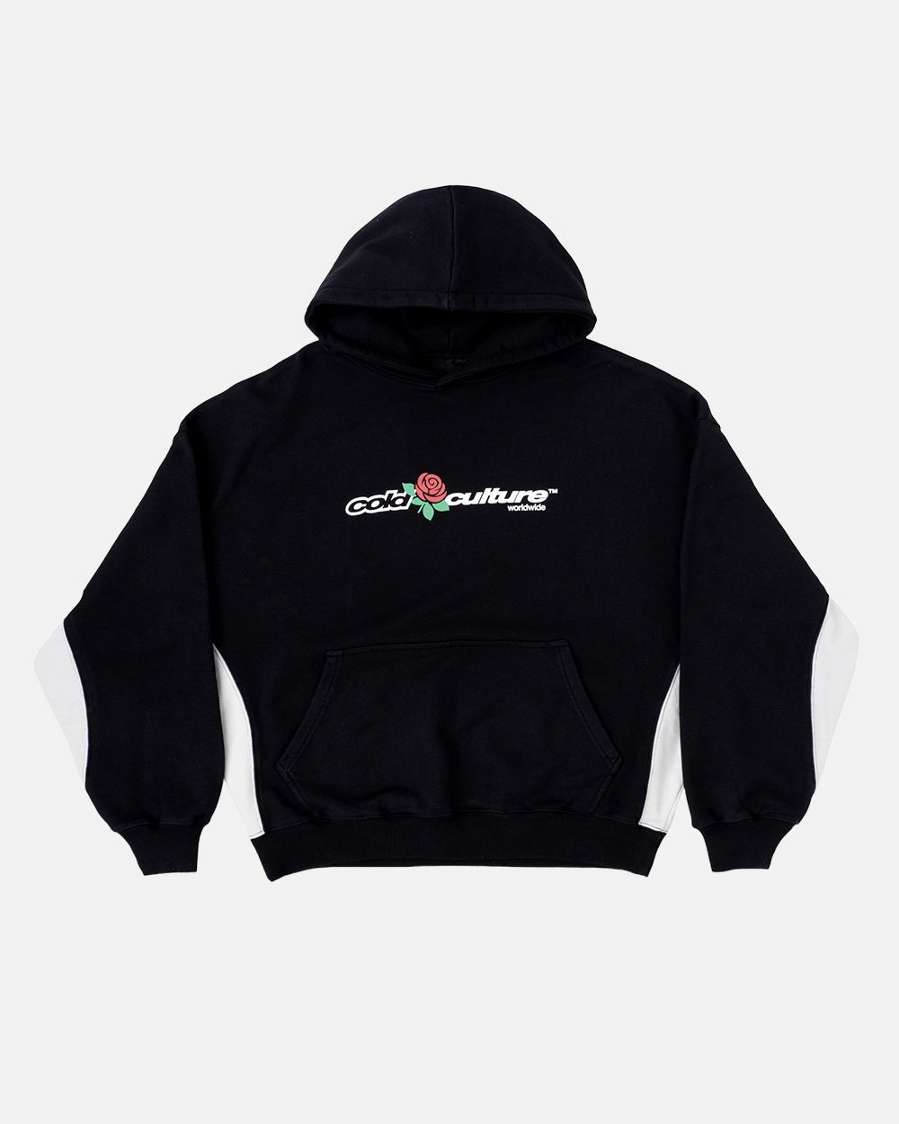 ROSE HOODIE BLACK - COLD CULTURE