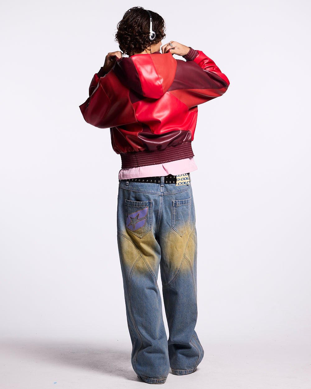 ROUTE JACKET RED AND BURGUNDY - COLD CULTURE