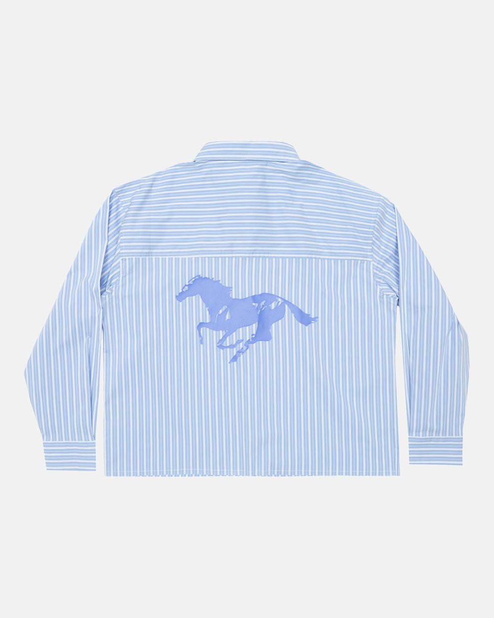 RUNNING HORSE SHIRT BLUE STRIPES - Cold Culture