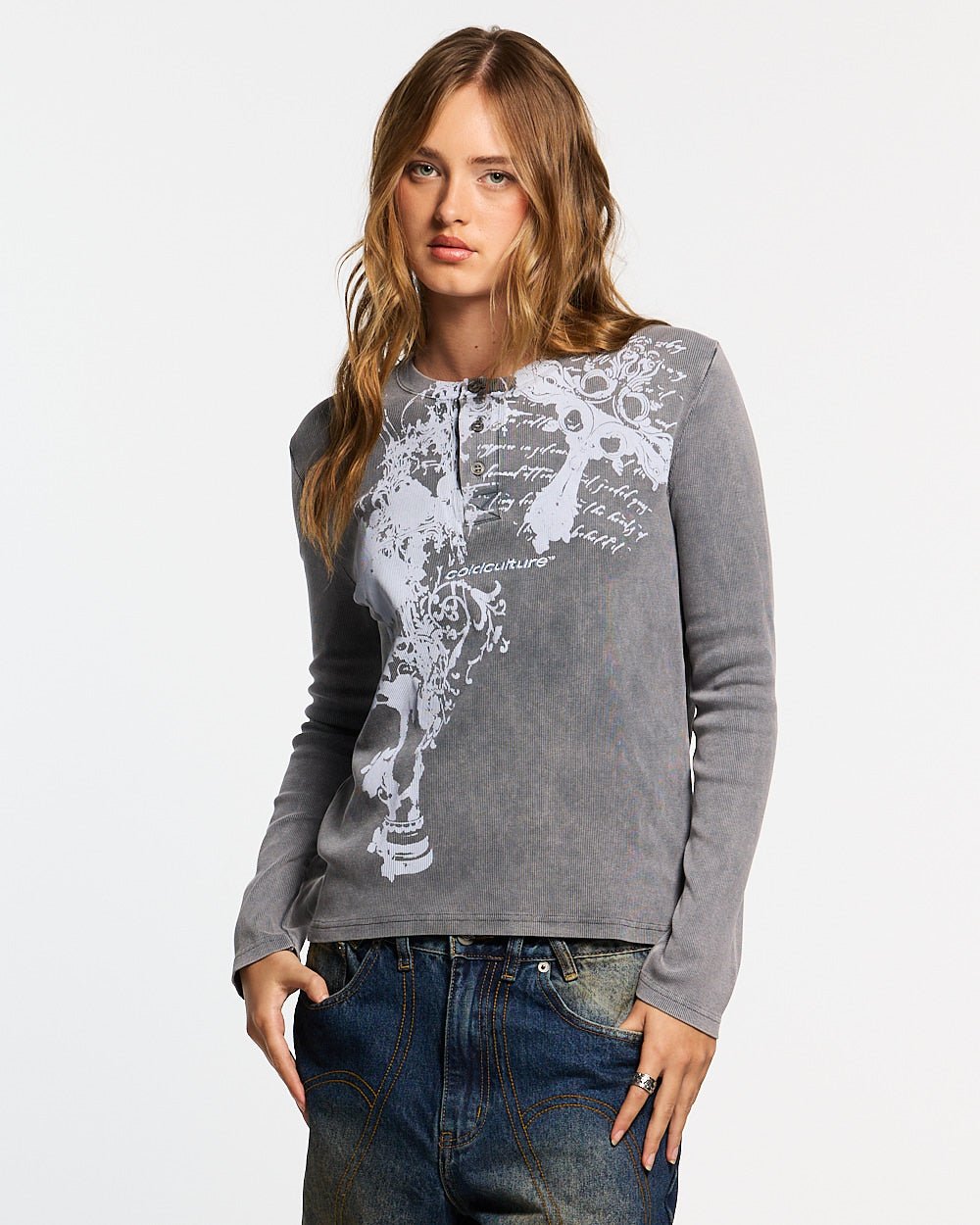 SAINTLESS LONGSLEEVE GREY - Cold Culture #woman